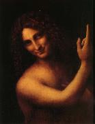 LEONARDO da Vinci Saint jean-Baptiste oil on canvas